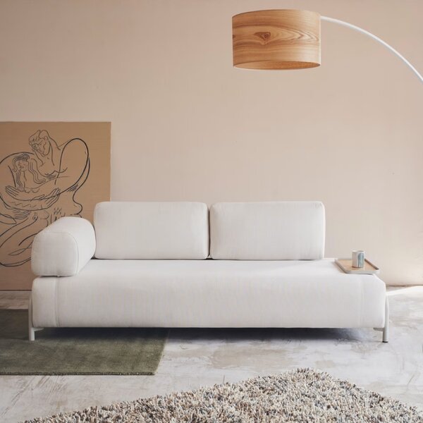 Kave Home Pohovka Compo 232 cm s malým stolkem