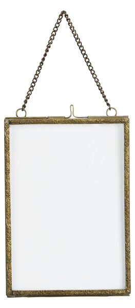 Závěsný fotorámeček Antique brass Frame 13 × 18 cm