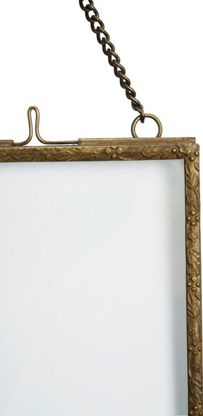 Závěsný fotorámeček Antique brass Frame 13 × 18 cm