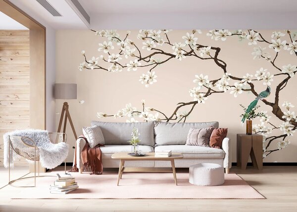 Fototapeta na míru Kávové Chinoiserie | Vliesová fototapeta na zed' | DFT5P352467