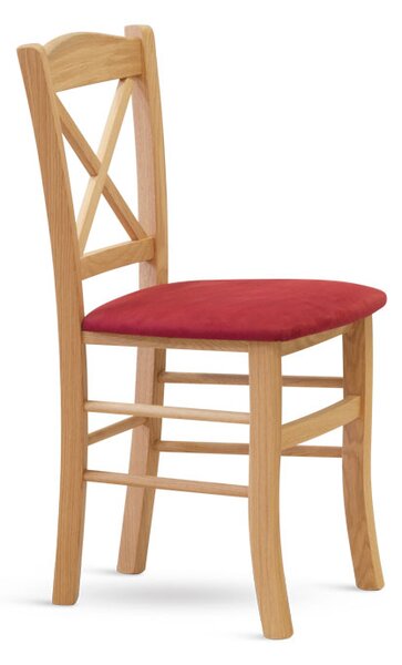 ITTC Stima Dubová židle CLAYTON s čalouněným sedákem Látky: MICROFIBRA terracotta 211