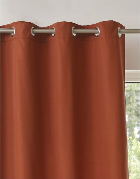 Saténový zatemňovací a izolační závěs, zn. Colombine® terakota 140x160 cm