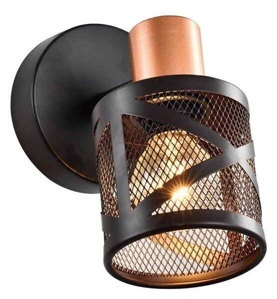 Prezent 75467 - Nástěnné bodové svítidlo ANTARES 1xE14/40W/230V černá/měděná
