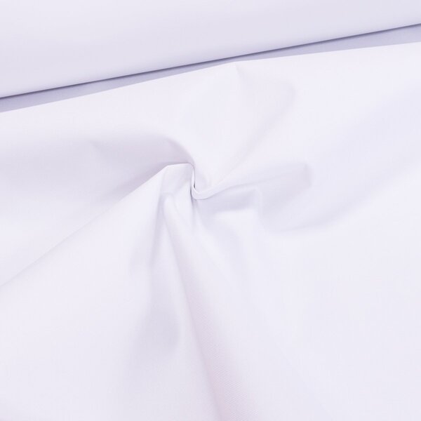 Slunečníkovina/kočárkovina nepropustná KORDURA PVC FLAT 001 bílá 260 g/m2, š.150cm (látka v metráži)