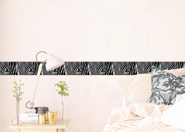 Samolepící bordura na zeď Zebra | 5 m x 13.8 cm | DWB8205