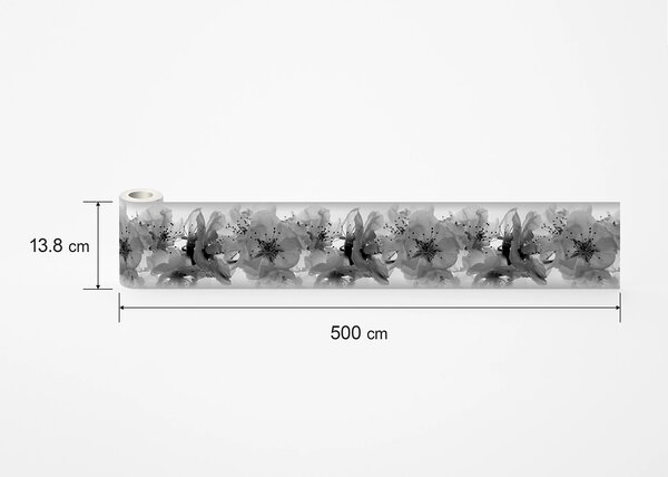 Samolepící bordura na zeď Něžné Květy Jabloní | 5 m x 13.8 cm | DWB8208