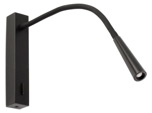 FLIN nástěnná lampa, černá - FARO