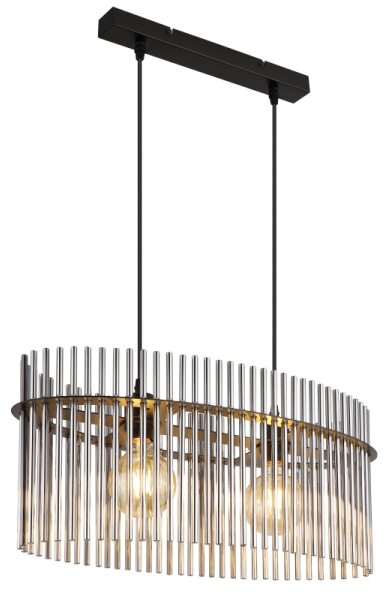 Globo 15698H3 - Lustr na lanku GORLEY 2xE27/60W/230V černá