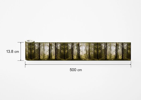 Samolepící bordura na zeď Les | 5 m x 13.8 cm | DWB8214