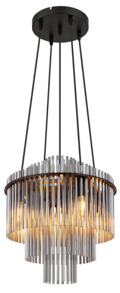 Globo 15698H2 - Lustr na lanku GORLEY 5xE14/40W/230V černá