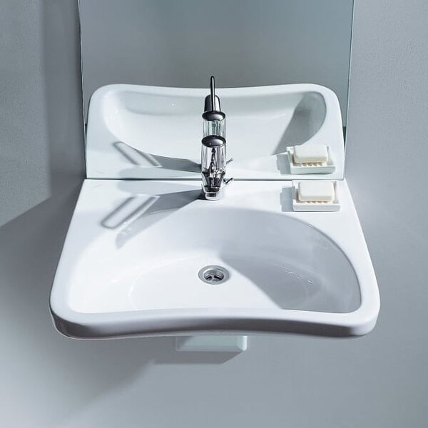 Roca Access Dostępna Łazienka umyvadlo 66x55 cm klasický pro osoby se zdravotním postižením bílá A32723500P
