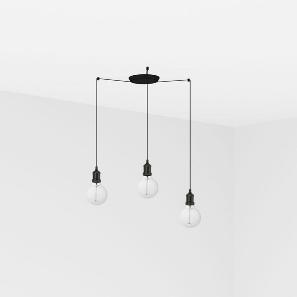 ART závěsné svítidlo, černá, 3L - FARO
