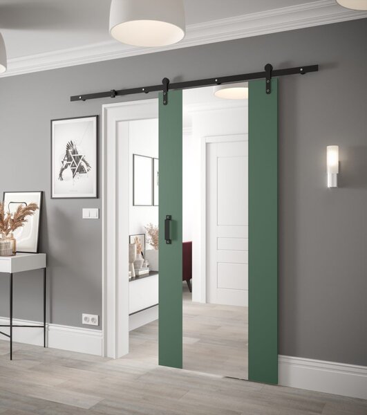 Posuvné dveře se zrcadlem Loftiko II - 90 cm s tlumeným dojezdem Barva: Old style