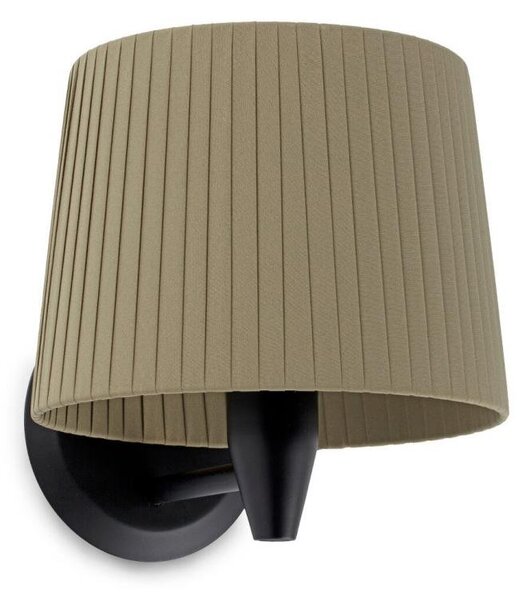 SAMBA černá/skládaná zelená nástěnná lampa - FARO