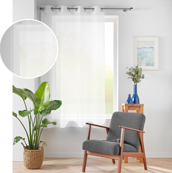 Bílá voálová záclona 140x180 cm Lissea – douceur d'intérieur