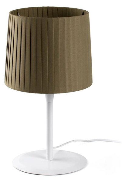 SAMBA bílá/skládaná zelená stolní lampa - FARO