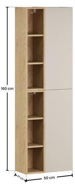Sada skříňka Comad Dalia Cashmere DALIA CASHMERE 80-30-1D, regál Comad Dalia Cashmere CREMONA UN 83-20-80