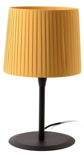 SAMBA černá/skládaná žlutá stolní lampa - FARO