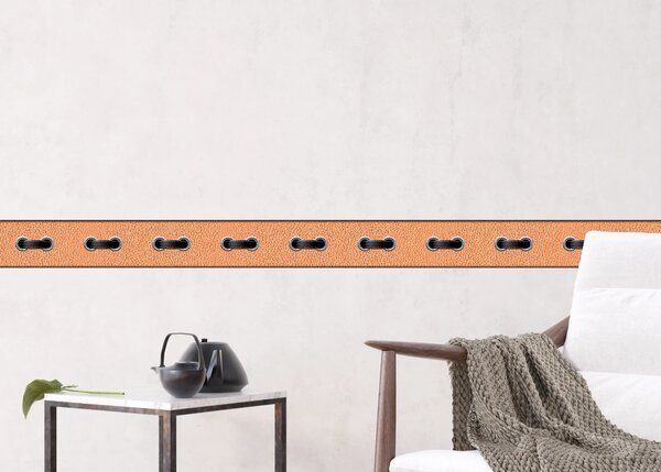 Samolepící bordura na zeď Kožený Pásek | 5 m x 13.8 cm | DWB8245