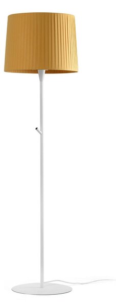 SAMBA bílá/skládaná žlutá stojací lampa - FARO