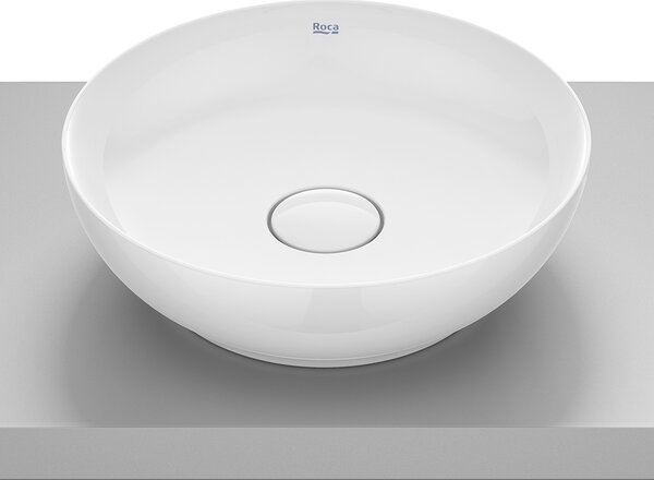Roca Bol umyvadlo 42.5x42.5 cm kulatý na pult bílá lesk A32787M000