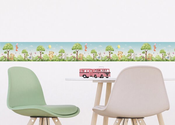 Dětská samolepící bordura na zeď Medvídek | 5 m x 9.7 cm | DWBD8127