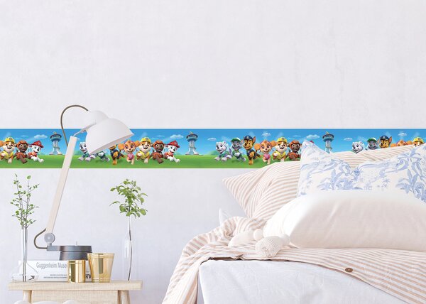 Dětská samolepící bordura na zeď Tlapková Patrola Spěchá na Pomoc | 5 m x 9.7 cm | DWBD8161