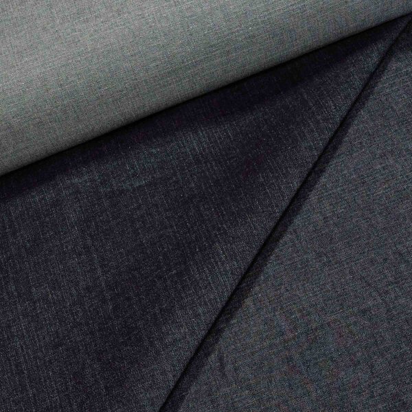 Bavlněná riflovina (denim, džínovina) černá č.4, klasická, š.170cm, 400 g/m2, 100% bavlna (látka v metráži)