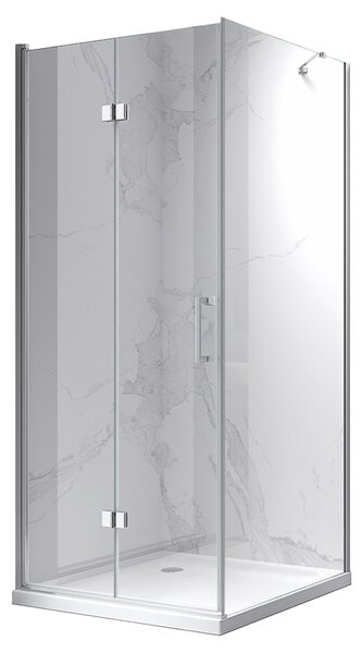 BPS-koupelny Čtvercový sprchový kout ZES KZ20C 90x90 chrom/transparent - bez vaničky