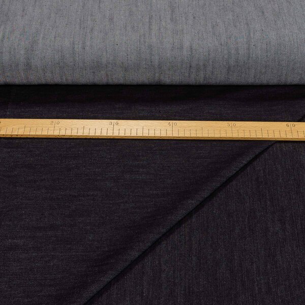 Bavlněná riflovina (denim, džínovina) černá č.5, klasická, š.160cm, 410 g/m2, 100% bavlna (látka v metráži)