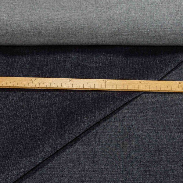 Bavlněná riflovina (denim, džínovina) černá č.4, klasická, š.170cm, 400 g/m2, 100% bavlna (látka v metráži)