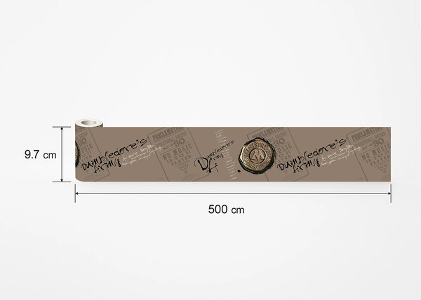 Dětská samolepící bordura na zeď Harry Potter | 5 m x 9.7 cm | DWBD8141