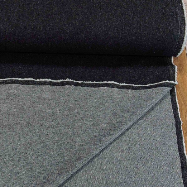 Bavlněná riflovina (denim, džínovina) MARCO 069 černá, klasická, š.145cm, 330g/m2, 100% bavlna (látka v metráži)