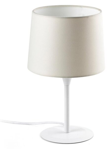 CONGA S bílá/béžová stolní lampa - FARO