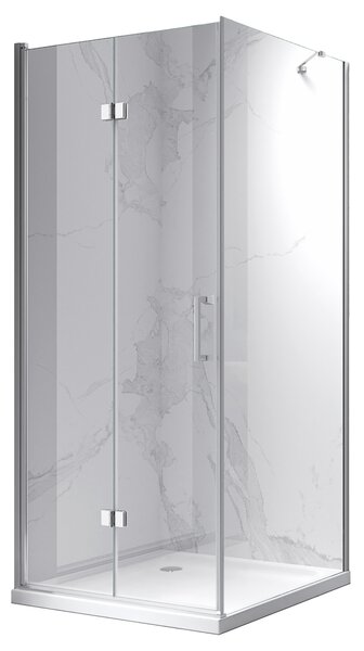 BPS-koupelny Čtvercový sprchový kout ZES KZ20C 90x90 chrom/transparent - bez vaničky