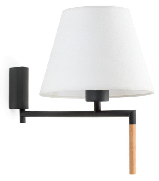 RON nástěnná lampa, tmavě šedá/bílá - FARO