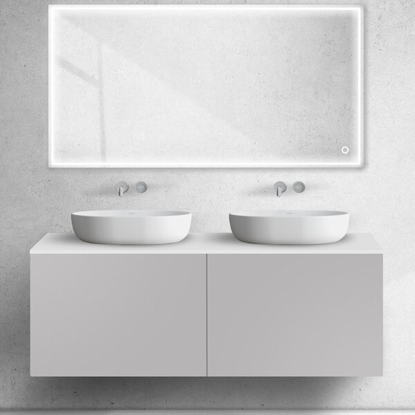 Oltens Lun skříňka 140x44.7x52 cm pod umyvadlo závěsná kašmír 60040900