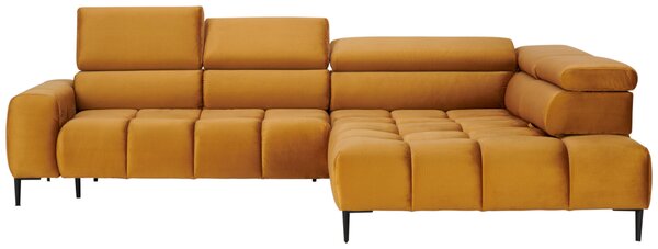 ROHOVÁ SEDAČKA, textil, curry žlutá Welnova - Sedací soupravy