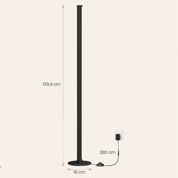 LED stojací lampa LFLB35023BD02