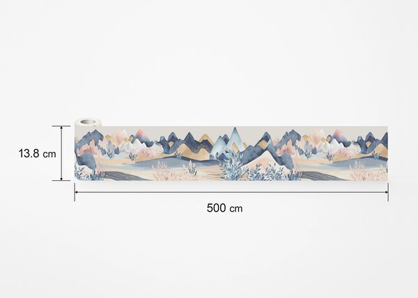 Samolepící bordura na zeď Klidná Krajina | 5 m x 13.8 cm | DWB8415