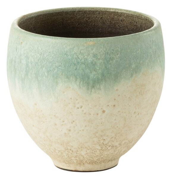 Tyrkysový keramický obal na květináč Nice Aqua - Ø 21*21 cm
