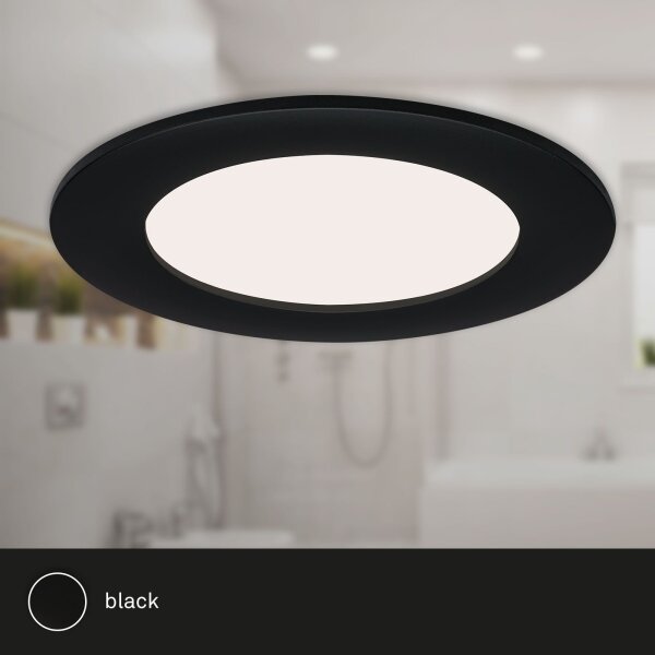 Brilo - SADA 3x LED Koupelnové podhledové svítidlo FLAT LED/6W/230V IP44