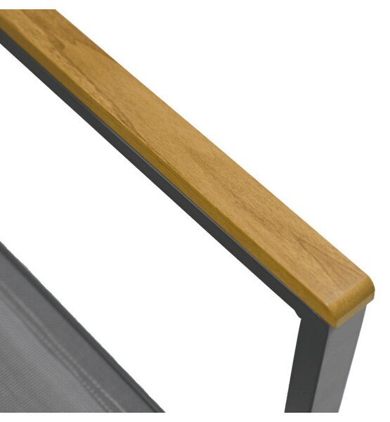 Zahradní židle šedá AZC-L1303 GREY - drobná chyba z výroby