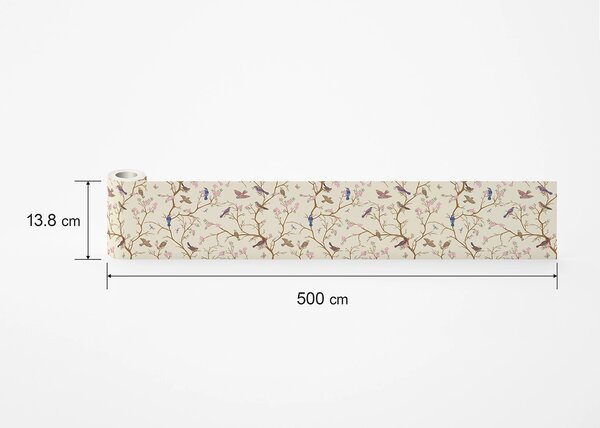 Samolepící bordura na zeď Zpěv Stromů | 5 m x 13.8 cm | DWB8413