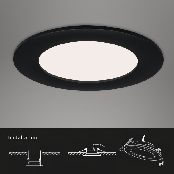 Brilo - SADA 3x LED Koupelnové podhledové svítidlo FLAT LED/6W/230V IP44