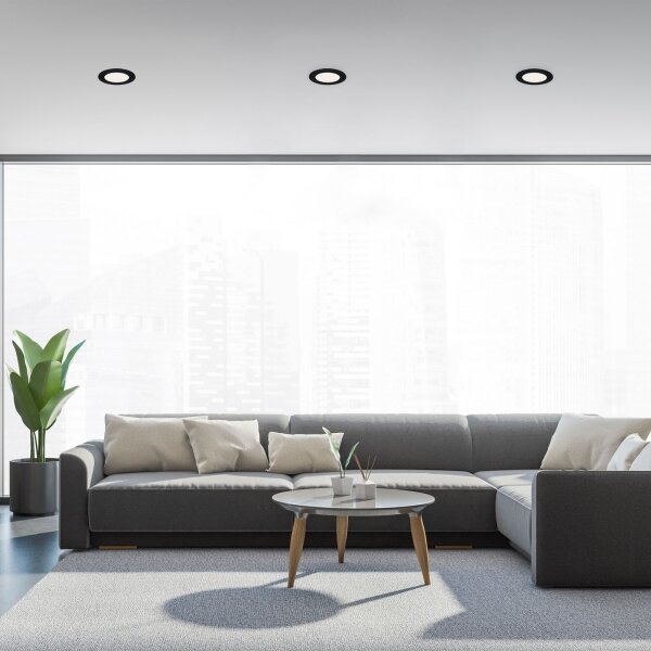 Brilo - SADA 3x LED Koupelnové podhledové svítidlo FLAT LED/6W/230V IP44