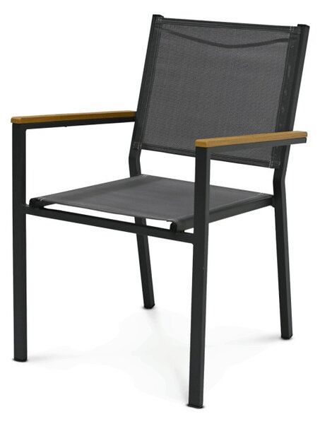 Zahradní židle šedá AZC-L1303 GREY - drobná chyba z výroby