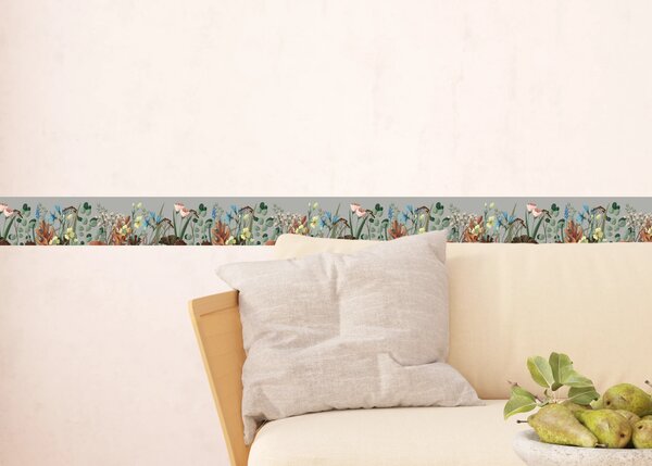 Samolepící bordura na zeď Zelená Zahrada | 5 m x 13.8 cm | DWB8405