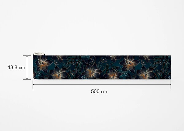 Samolepící bordura na zeď Tajemné Háje | 5 m x 13.8 cm | DWB8401