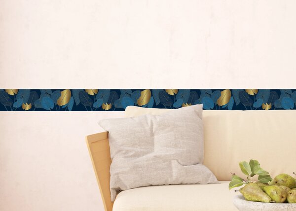 Samolepící bordura na zeď Půlnoční Přírodní Serenáda | 5 m x 13.8 cm | DWB8297